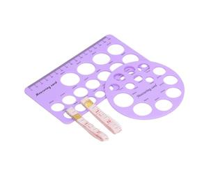 Fdit Jeu de Règles à Tétons Précises pour la Taille de la Bride pour un Pompage Efficace, Comprenant 21 Trous de Mesure, 2 Règles à Tétons Rectangulaires et 2 X Rondes, Parfaites pour les Nouvelles
