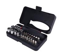 Fdit Jeu de Tournevis en Acier au Carbone Haut de Gamme avec Embouts Multiples 25 en 1 et Douille, Boîte de Rangement Pratique Incluse