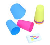 Fdit Jeu D'empilage de Gobelets en Plastique avec Différents Niveaux de difficulté, pour Développer Les Capacités de Raisonnement Logique des Enfants (#11)