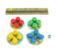 Fdit Jeu éducatif Interactif Parent-Enfant pour Plus de 3 Ans, Ensemble de Jouets de Bol à Fruits Sûr et Durable avec Accessoires Complets