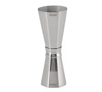 Fdit Jigger en Acier Inoxydable 304, Outil de Mesure de Cocktail Double Face avec Conception Ergonomique, pour Barman Professionnel à Usage Domestique