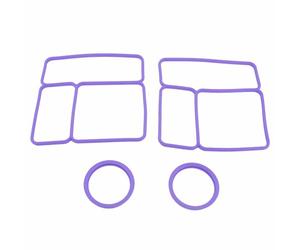 Fdit Joint d'étanchéité pour couvercle de boîte à lunch, lot de 2 joints de rechange en silicone de qualité alimentaire pour récipient à déjeuner OmieBox, joint hermétique flexible pour éviter les