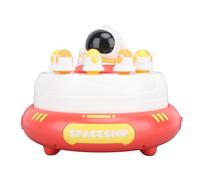 Fdit Jouet à Lancer Pop-up pour Enfants pour S'amuser en Famille, Jeu de Lancer de Disque à Piles avec 2 Paniers de Capture, Jeu de société Tournant Pop-up pour des Moments Passionnants à la Maison