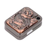 Fdit Jouet Coulissant à Main, Sculpture de Dragon, Anti-Stress, Conception Compacte pour Le Travail, Matériau en Alliage