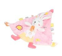 Fdit Jouet de Dentition pour bébé avec Cloche et Murmure pour Apaiser Les émotions des Bébés et des Tout-Petits, Noyau Intérieur en Coton (Lapin)