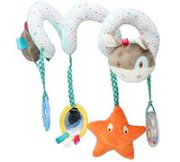 Fdit Jouet de Poussette Suspendu pour bébé avec Son Grinçant, Jouet d'activité éducatif en Peluche en Spirale pour Garçons et Filles Nouveau-nés, Tissu Doux (Type 1)