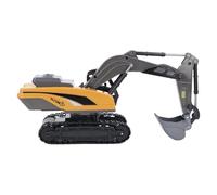 Fdit Jouet D'excavatrice Télécommandée, Véhicules de Construction RC à 8 Canaux, Véhicules de Construction de Camion de Pelle pour Garçons âgés de 6 Ans et Plus