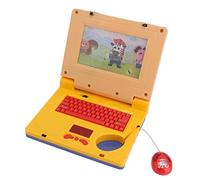 Fdit Jouet éducatif pour Ordinateur Portable de Dessin animé, avec Musique et Souris, pour Enfants, Apprentissage de L'ordinateur, Plastique Vert, 1 Paquet, pour Le Développement des Tout-Petits/