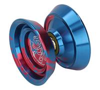 Fdit Jouet Insensible à la Balle Yoyo en Alliage, Rotation Stable, adapté aux Joueurs Intermédiaires, Résistance à la Corrosion et Longue durabilité (Rouge et Bleu)