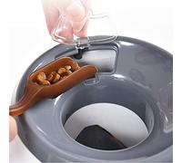 Fdit Jouet Interactif Chien Distributeur Friandises, Gamelle Ludique | Stimulation mentale par jeu de poussée, alimentation lente anti-obésité, sans pile, distributeur automatique de croquettes,