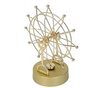 Fdit Jouet Rotatif de Grande Roue avec Mouvement Magnétique, Assemblage Facile pour L'éducation de la Petite Enfance, Décoration de Bureau à Domicile, Plastique, Métal, doré