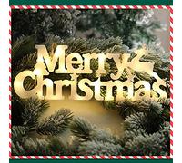 Fdit Joyeux Noël aux Lettres, Guirlande à LED Suspendue pour Porte de Cour, Lumières de Décoration de la Maison avec une économie D'énergie Chaude et une Installation Facile pour le