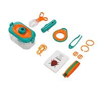 Fdit Kit Attrape-Insectes pour Enfants, Ensemble de Découverte éducative avec étui D'observation de Bestioles pour L'exploration en Plein Air, Loupe et Lampe de Poche Incluses
