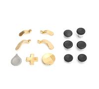 Fdit Kit D'accessoires pour Manettes de Joystick en Métal pour Manette One Series 2, Manettes de Remplacement de Haute qualité pour un Jeu personnalisé, Manette de Jeu Durable en Métal (GOLD)