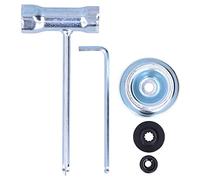 Fdit Kit D'adaptateur à Lame avec Laveuse et clé de Poussée pour FS120 FS200 FS250 Tondeuse à Gazon - Partie de Remplacement de Fer de Haute qualité, Compatible avec la