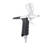 Fdit Kit D'Aérographe à Double Action, Aérographe Professionnel en Cuivre avec Système de sécurité de Verrouillage de Gâchette, pour les œuvres D'art, la Décoration de Gâteaux, la