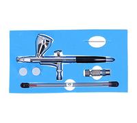 Fdit Kit D'aérographe, Outil de Peinture en Aérosol Compact et Léger pour Modèles de Bricolage avec Matériau en Laiton de Calibre 0.2mm 0.3mm 0.5mm (BLACK)