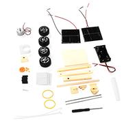 Fdit Kit D'assemblage de Moteur électrique éducatif pour Voiture Scientifique à énergie Solaire, Jouet éducatif en Bois pour Enfants, Bricolage