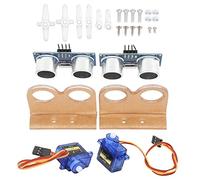 Fdit Kit de Base de Voiture Intelligente avec Support D'assemblage de Capteurs à Ultrasons