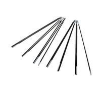Fdit Kit de Cadres de Poteaux de Tente Double en Fibre de Verre pour Camping en Plein Air, Poteaux de Support Pliables Portables pour Le Camping, Lot de 2