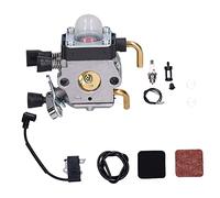 Fdit Kit de Carburateur pour FS85 FS80, Kit de Remplacement de Carburateur en Aluminium avec Bougie D'allumage et Bobine D'allumage pour Tondeuse et Tondeuse à Gazon