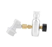 Fdit Kit de Chargeur Régulateur 16 G, Chargeur de CO2 en Aluminium anodisé de qualité Supérieure avec Dispositif de Déconnexion de Gaz, Déconnexion Filetée MFL Facile à Utiliser pour (0-150PSI)