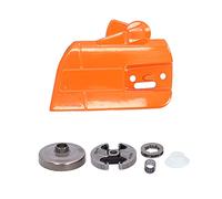 Fdit Kit de Couvercle d'embrayage de Pignon de Chaîne de Tronçonneuse, Pignon D'entraînement de de Barre avec Fer de Haute qualité pour 353 351 350 346XP 345