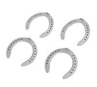 Fdit Kit de Fer à Cheval Robuste en Alliage en Alliage en Aluminium pour Les Courses de Chevaux, Accessoire Antidérapant pour L'équitation pour Le Cheval de Bataille, 4pcs Kit en