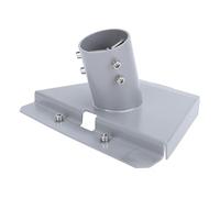 Fdit Kit de Montage , Adaptateur de Tuyau en Acier de qualité Supérieure pour Satellite Internet , Résistant aux Intempéries et Facile à Installer, avec Support de Poteau Antirouille