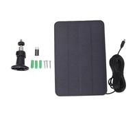 Fdit Kit de Panneaux Solaires, 6 W 12 V, Panneau Solaire Portable Résistant à la Pluie pour éclairage Extérieur de Jardin, Ventilateurs, Pompes, Bateau, Voiture, Camping-car, Moto,