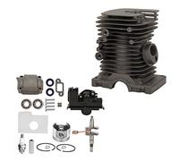 Fdit Kit de Piston et Cylindre pour Tronçonneuse 38mm, Moteur de Remplacement en Alliage D'aluminium, Construction Durable et Résistante à la Corrosion, pour 018 MS180