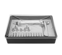 Fdit Kit de Presse à Biscuits, Machine à Biscuits en Alliage D'aluminium avec Bouton Réglable et 7 Buses pour la Cuisson à Domicile, la Pâtisserie, la Décoration de Gâteaux