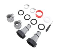 Fdit Kit de Remplacement D'adaptateur de Tuyau de Piscine, Connexion Filetée Solide et Compatible pour Pompe de Piscine ARU, Installation Facile pour Tuyau de Pompe de avec Joints de Serrage
