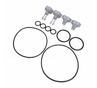 Fdit Kit de Remplacement de Joint de Pompe de Piscine, 12 Pièces de Joint ABS et de Torique pour L'entretien de la Pompe à Filtre, Pièces de Réparation Faciles à Installer pour