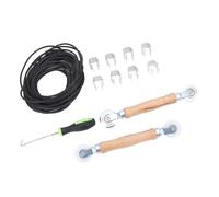 Fdit Kit de Réparation de Cannelure de Moustiquaire de Fenêtre, Rouleau en Nylon et Acier Durable, Clamp/Holder de Cannelure de 32,8 Pieds, Ensemble D'outils 5 en 1 pour Projet de Rénovation