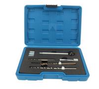 Fdit Kit de Réparation de Filetage de Boulon de Serrure D'injecteur, 10pcs High Strength M6 Insert Ensemble avec Outils pour les Moteurs CDI, Aucun Retrait de Couvercle à Came Requis