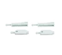 Fdit Kit de Réparation de Support de Réglage de Phare de Haute qualité pour Série 5 E39, Facile à Installer pour les Modèles 1996-2000, Couleur Blanche, 4 Supports de Montage