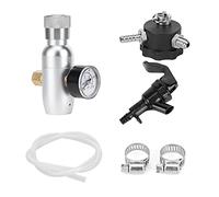 Fdit Kit de Robinet Distributeur de Bière Portable avec Mini Régulateur de CO2 pour Cultivateurs de 64 Oz et 128 Oz, équipement de Brassage en Acier Inoxydable, Accessoires de