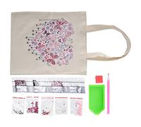 Fdit Kit de Sac de Peinture Diamant à Faire Soi-même, Sac à Main en Résine Strass, Bords Doux, Surface Délicate pour Débutants, Adultes et Enfants avec Diamants Brillants de Forme (Tissu+résine)