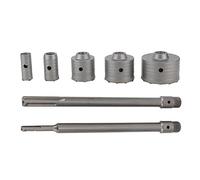 Fdit Kit de Scie à Trou de Béton de 9 Pcs, Bits de Forage en Carbure Cimentés en Acier en Acier en Tungstène pour en Béton Maçonnerie en Pierre en Brique en Brique en Brique