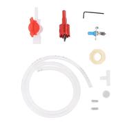 Fdit Kit de Système D'abreuvement Automatique pour Lapins, Abreuvoir à Tétine à Crochet en Plastique et galvanisé, Tuyau d'eau de 1 M avec Buse, Installation Facile pour