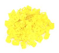 Fdit Kit de Système de Nivellement de Carreaux, 200 Pièces, pour Outils D'installation Précis de Carreaux de Céramique, Jaune pour le Pavage de Sol et de Mur