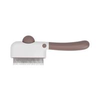 Fdit Kit de Toilettage 3 en 1 Auto-nettoyant pour Animaux, Brosse Anti-mue avec Bouton Rotatif Réglable, Longueur de Poils Ajustable, Retrait des Poils en Un, Embouts Arrondis pour
