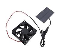 Fdit Kit de Ventilateur de Panneau Solaire 0.8W 4V, Kit de Ventilateur D'extraction de Panneau Solaire en Silicium Polycristallin pour Salles de Service