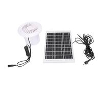 Fdit Kit de Ventilateur de Ventilation Solaire pour Pellicules, Ventilateur de Ventilation en Panneau à L'épreuve des Intempéries à la Lumière du - Comprend des Accessoires, des Instructions de
