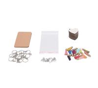 Fdit Kit D'ébauches de Porte-clés Sublimation Double Face, 15 Pièces