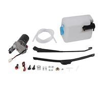 Fdit Kit D'essuie-glace électrique pour Pare-brise ATV UTV, Fonctionnement Silencieux et Efficace, Installation Facile, Alliage D'aluminium ABS, Matériau en Caoutchouc