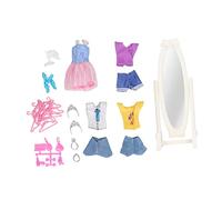Fdit Kit D'habillage pour Maison de Poupée pour Fille avec Plusieurs Accessoires pour une Aura de Vie Accrue, Ensemble D'accessoires pour Robe de Maison de Poupée 1:12 pour une Communication