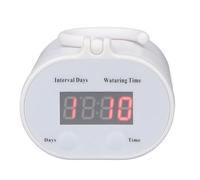 Fdit Kit D'irrigation Goutte à Goutte Automatique, Système D'arrosage Efficace pour Plantes D'intérieur, Système D'arrosage Automatique avec Minuterie, Blanc, pour Patios et Balcons Urbains,