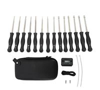 Fdit Kit D'outils de Réglage du Carburateur 14PCS avec Tachymètre pour Un Petit Moteur à 2 Cycles, Compatible avec Le Souffleur de Feuille de Trage à la